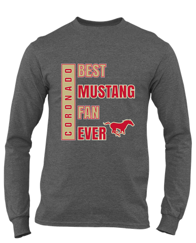 Coronado Mustangs Best Mustang Fan Men's LS T-Shirt