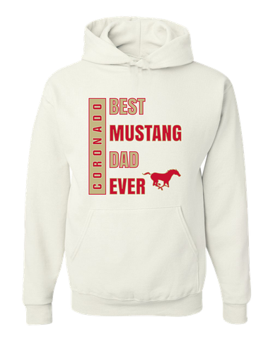 Coronado Mustangs Best Mustang Dad Men's Premium Hoodie