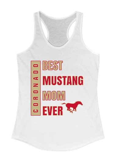 Coronado Mustangs Best Mustang Mom Women's Tank Top