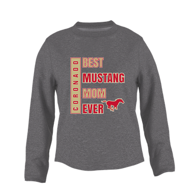 Coronado Mustangs Best Mustang Mom Women's Sweatshirt