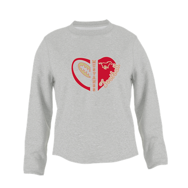 Coronado Mustangs Heart Football Women's Sweatshirt