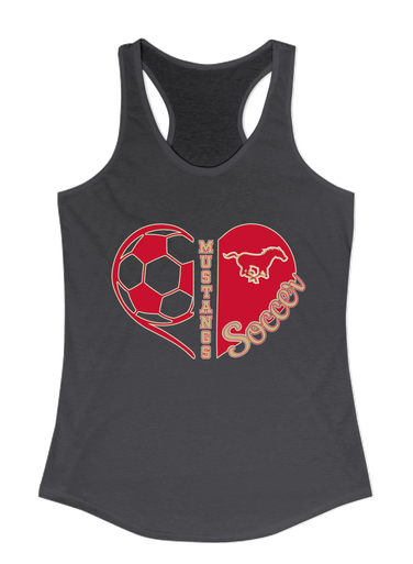 Coronado Mustangs Heart Soccer Women's Tank Top