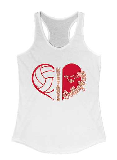 Coronado Mustangs Heart Volleyball Women's Tank Top