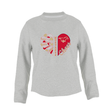Coronado Mustangs Heart Cheer Women's Sweatshirt