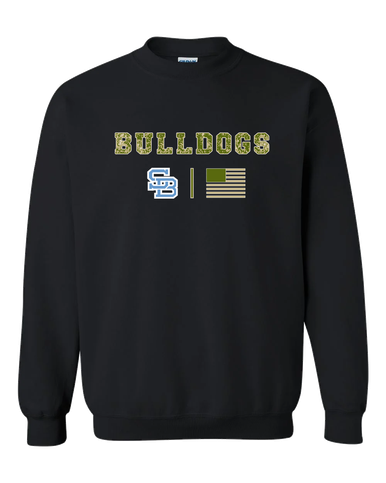 Stone Bridge Bulldogs SB Camo Flag Men's Sweatshirt