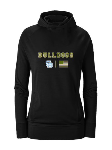 Stone Bridge Bulldogs SB Camo Flag Women's Hoodie