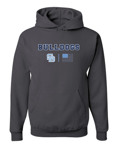 Stone Bridge Bulldogs SB Team Colors Flag Men's Premium Hoodie