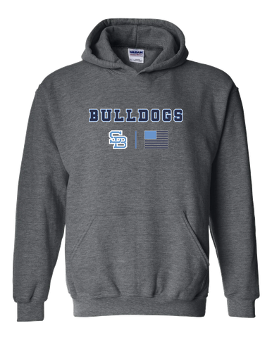 Stone Bridge Bulldogs SB Team Colors Flag Men's Hoodie
