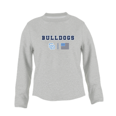 Stone Bridge Bulldogs SB Team Colors Flag Women's Sweatshirt