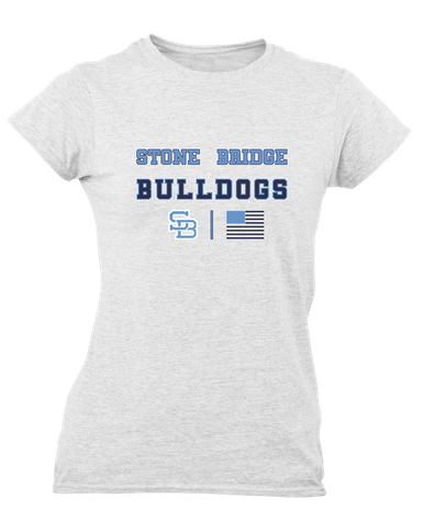 Stone Bridge Bulldogs SB Spirit Flag Women's SS T-Shirt