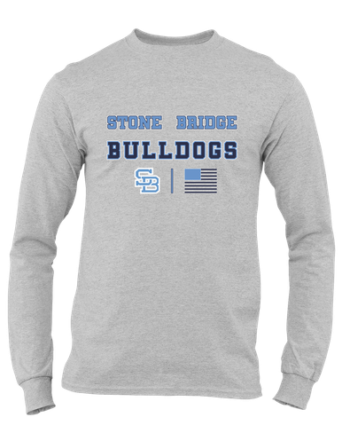 Stone Bridge Bulldogs SB Spirit Flag Men's Premium LS T-Shirt