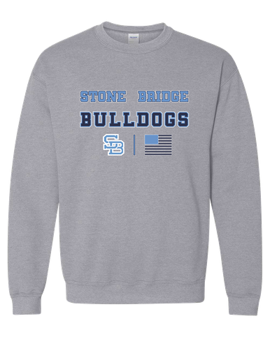 Stone Bridge Bulldogs SB Spirit Flag Men's Sweatshirt