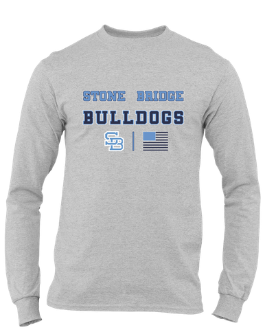 Stone Bridge Bulldogs SB Spirit Flag Men's LS T-Shirt