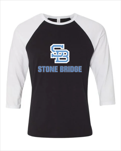 Stone Bridge Bulldogs SB Mascot #2 Women's Baseball T-Shirt