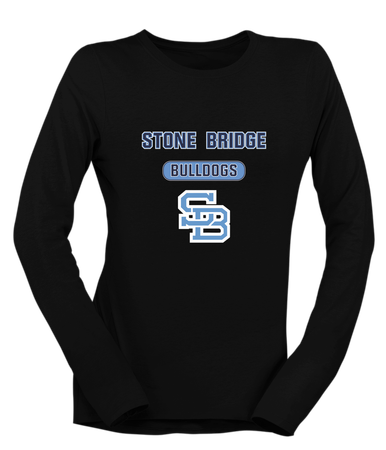 Stone Bridge Bulldogs SB Mascot #3 Women's LS T-Shirt