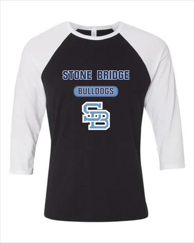 Stone Bridge Bulldogs SB Mascot #3 Men's Baseball T-Shirt