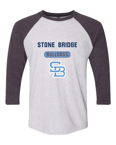 Stone Bridge Bulldogs SB Mascot #3 Women's Baseball T-Shirt