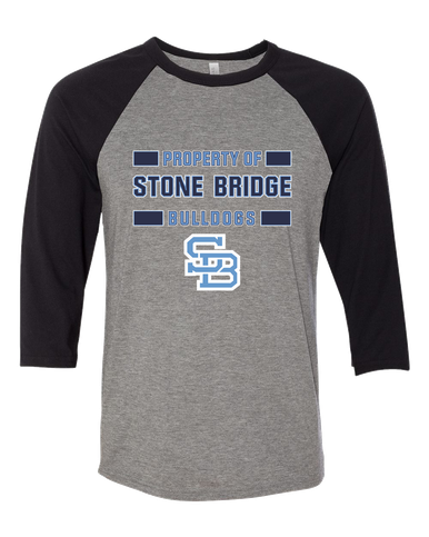 Stone Bridge Bulldogs SB Property Of Women's Baseball T-Shirt