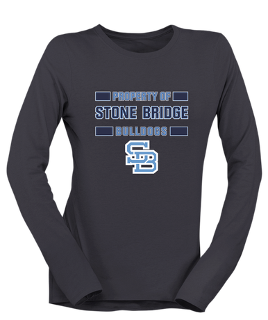Stone Bridge Bulldogs SB Property Of Women's LS T-Shirt