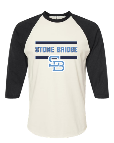 Stone Bridge Bulldogs SB Mascot #4 Women's Baseball T-Shirt