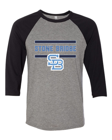 Stone Bridge Bulldogs SB Mascot #4 Men's Baseball T-Shirt