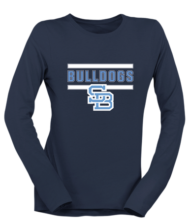 Stone Bridge Bulldogs SB Mascot #5 Women's Premium LS T-Shirt
