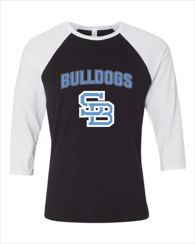 Stone Bridge Bulldogs SB Mascot #6 Women's Baseball T-Shirt