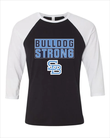 Stone Bridge Bulldogs SB Strong #1 Women's Baseball T-Shirt