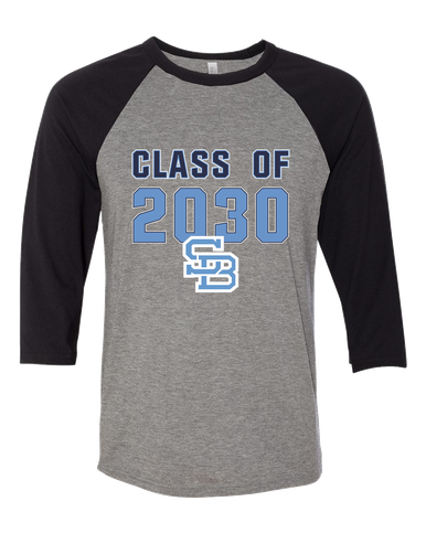 Stone Bridge Bulldogs SB Class of 2030 Men's Baseball T-Shirt
