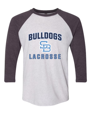 Stone Bridge Bulldogs SB Lacrosse Men's Baseball T-Shirt