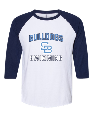 Stone Bridge Bulldogs SB Swimming Men's Baseball T-Shirt