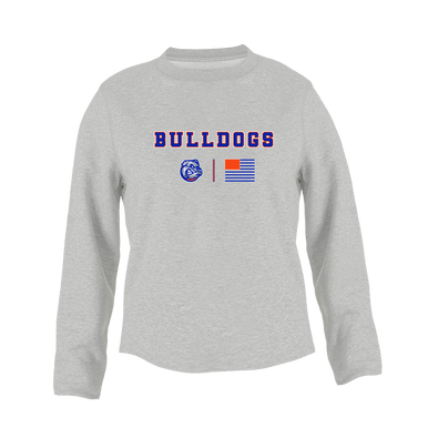 Freeport Bulldogs Team Colors Flag Women's Sweatshirt