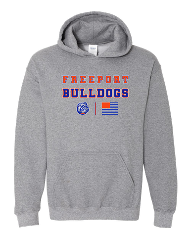 Freeport Bulldogs Spirit Flag Men's Hoodie