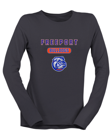 Freeport Bulldogs Mascot #3 Women's LS T-Shirt