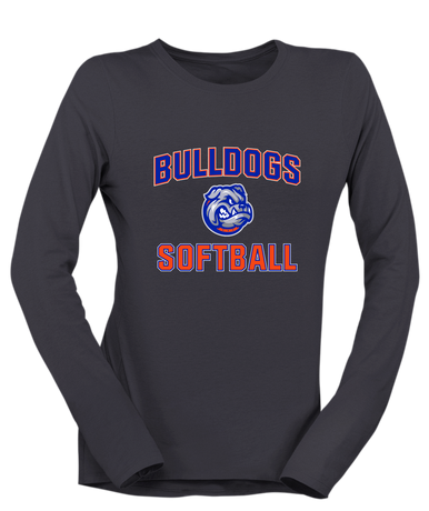 Freeport Bulldogs Softball #1 Women's LS T-Shirt