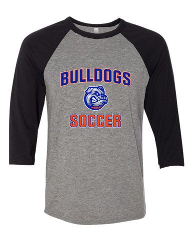 Freeport Bulldogs Soccer #1 Women's Baseball T-Shirt