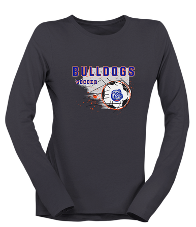 Freeport Bulldogs Soccer #2 Women's Premium LS T-Shirt