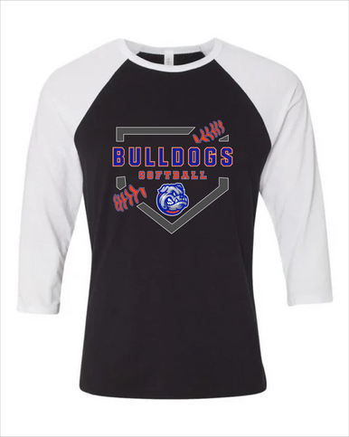 Freeport Bulldogs Softball #2 Women's Baseball T-Shirt