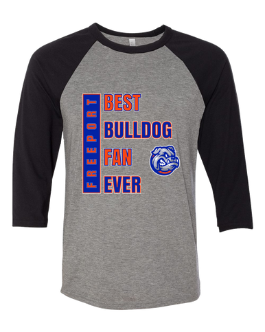 Freeport Bulldogs Best Bulldog Fan Men's Baseball T-Shirt