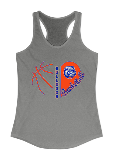 Freeport Bulldogs Heart Basketball Women's Tank Top