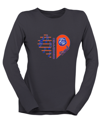 Freeport Bulldogs Heart Band Women's Premium LS T-Shirt