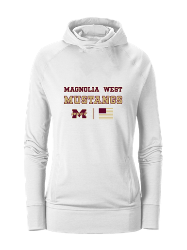 Magnolia West Mustangs Spirit Flag Women's Hoodie