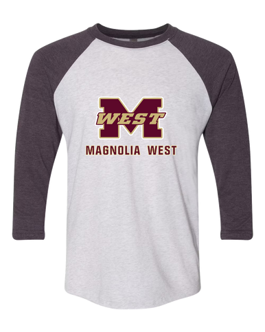 Magnolia West Mustangs Mascot #2 Women's Baseball T-Shirt