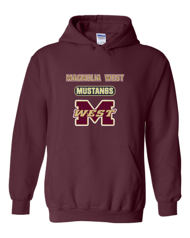 Magnolia West Mustangs Mascot #3 Men's Hoodie