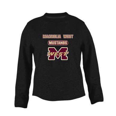 Magnolia West Mustangs Mascot #3 Women's Sweatshirt
