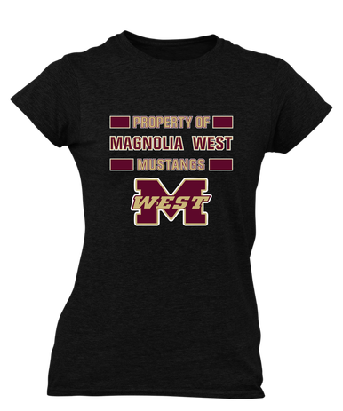 Magnolia West Mustangs Property Of Women's Premium SS T-Shirt