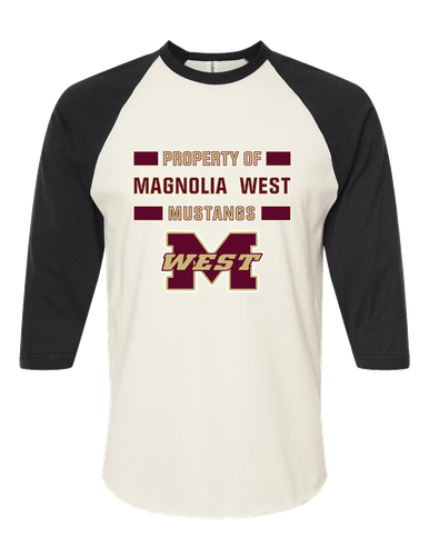 Magnolia West Mustangs Property Of Women's Baseball T-Shirt