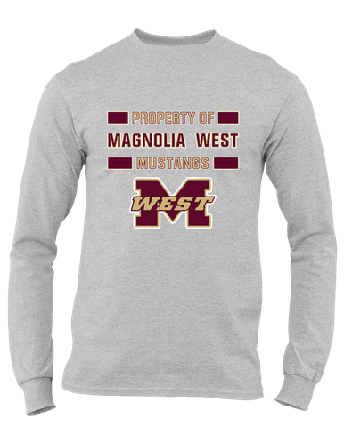 Magnolia West Mustangs Property Of Men's Premium LS T-Shirt