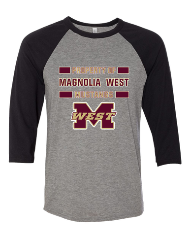 Magnolia West Mustangs Property Of Men's Baseball T-Shirt