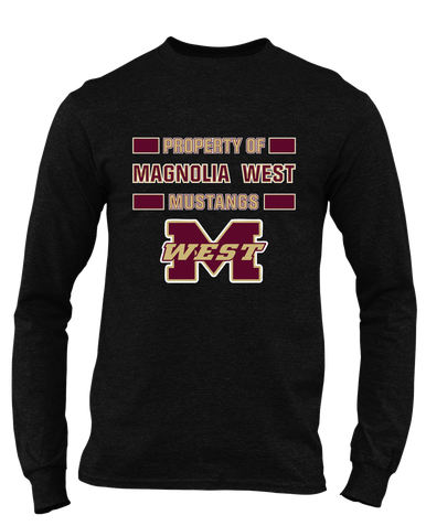 Magnolia West Mustangs Property Of Men's LS T-Shirt
